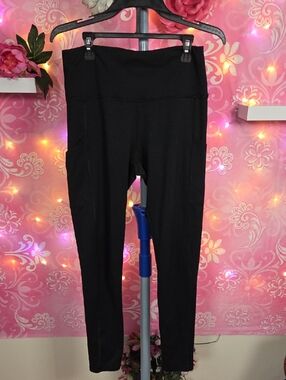 aerie Black High-Waist Leggings with Side Pockets